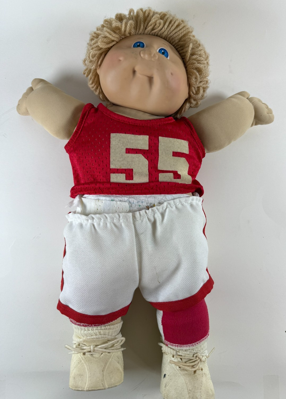 1985 Cabbage Patch Kids Darwin Brandon Doll #55 Sports Uniform Birth Certificate